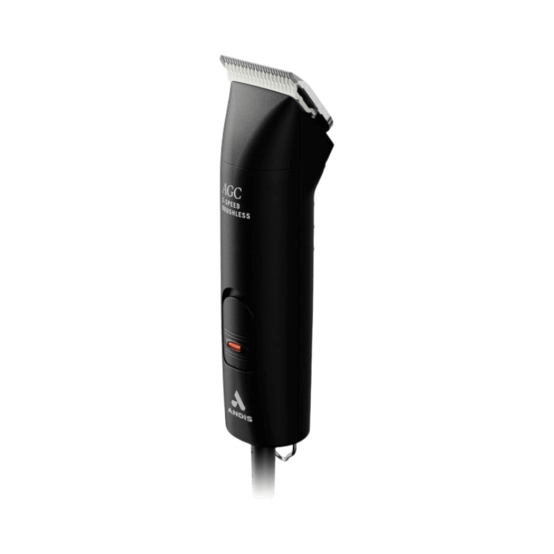 Andis AGCB 2-speed Clipper med sladd, professionell hårklippare i svart design för precision och effektivitet.