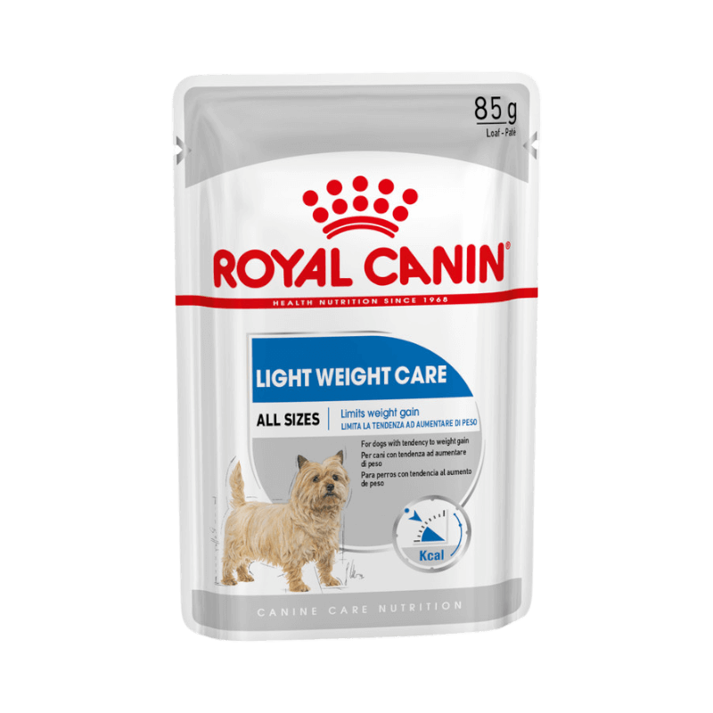 Royal Canin Light Weight Care våtfoder för vuxna hundar, hjälper till att begränsa viktökning.