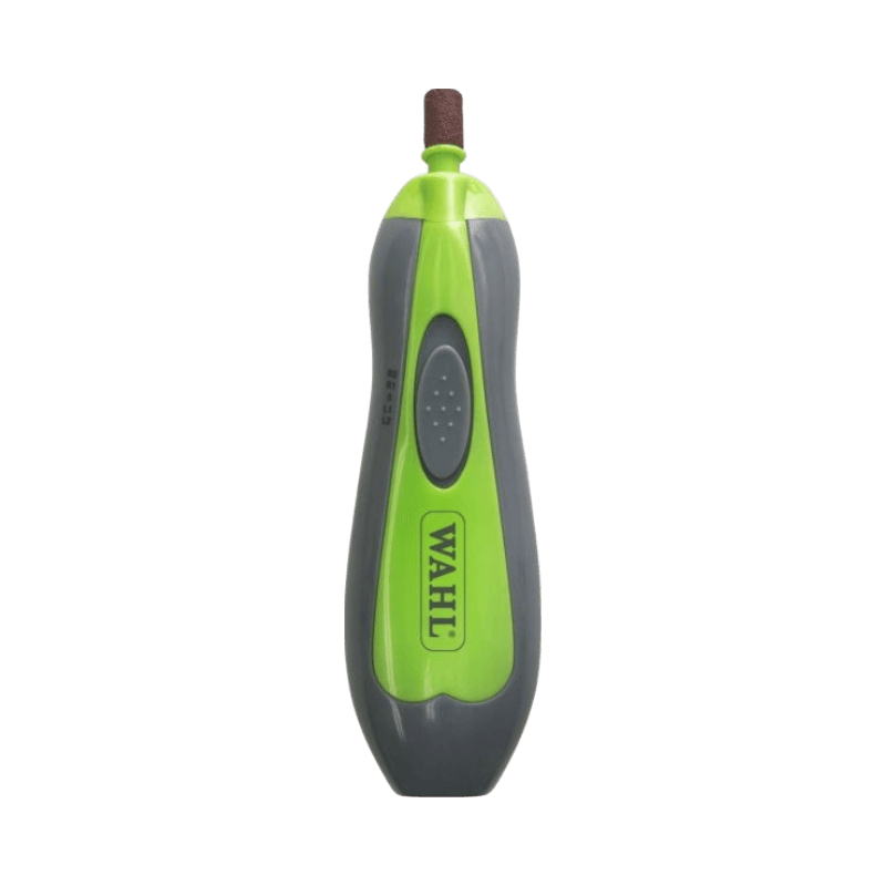 Wahl kloslip i grönt och grått, ergonomisk design för enkel och säker klovård.