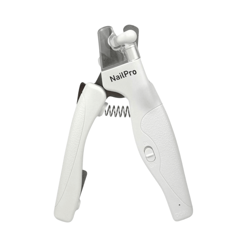 Elektrisk 4-i-1 NailPro klosax med lampa och säkerhetsspärr för hundklippning